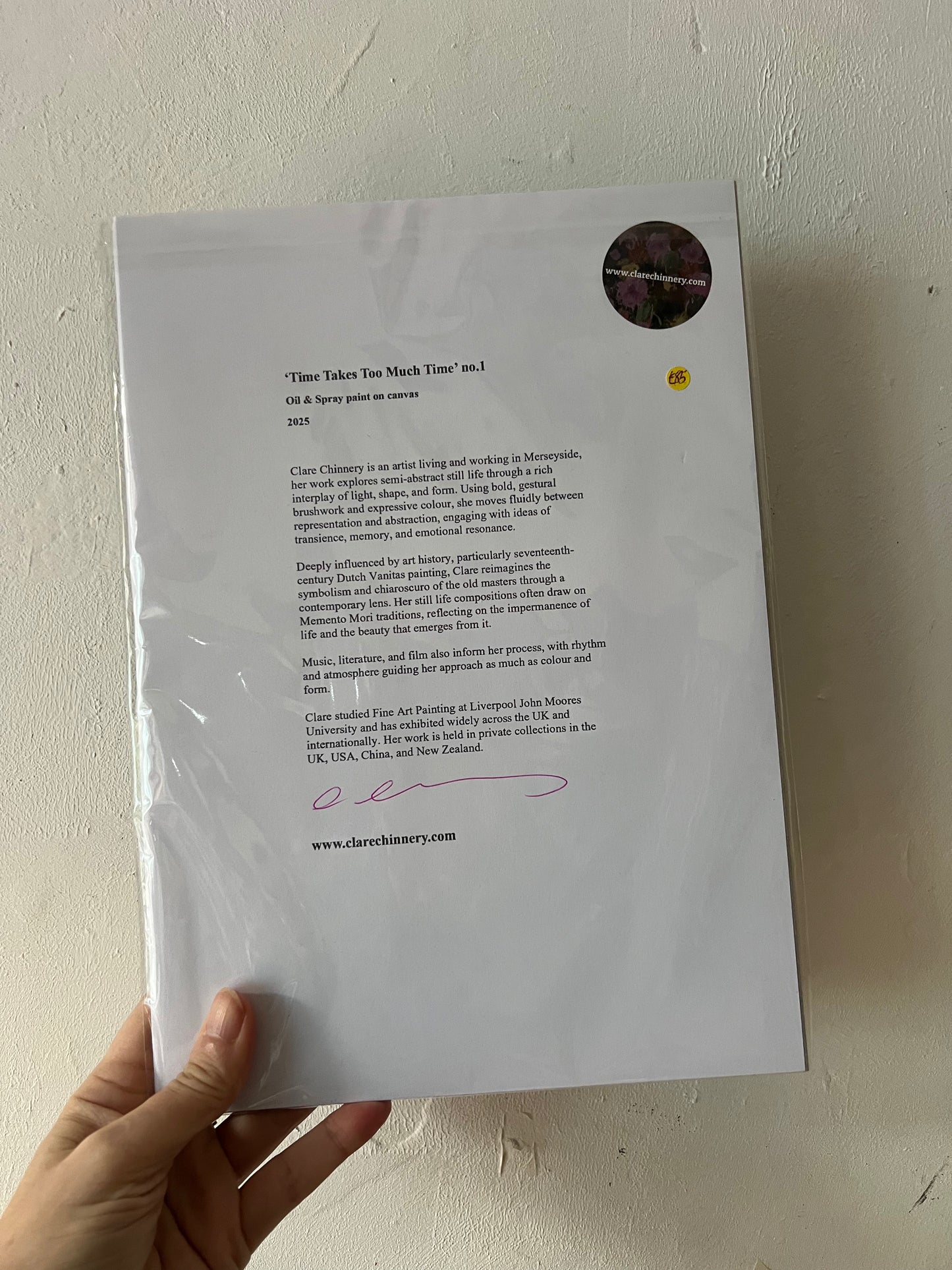 ‘Time Takes Too Much Time’ No.1